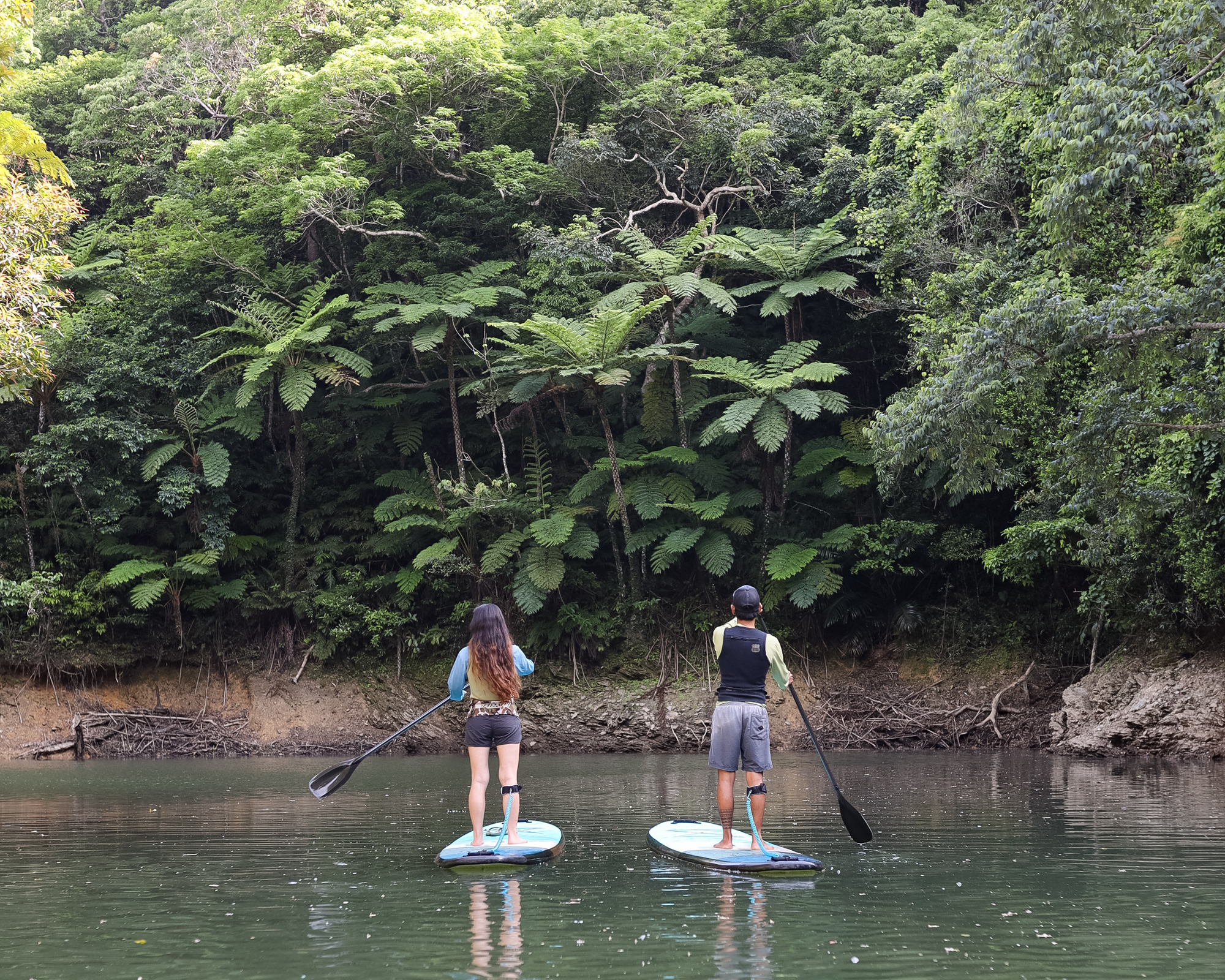 SUP & Sabani, on a lake